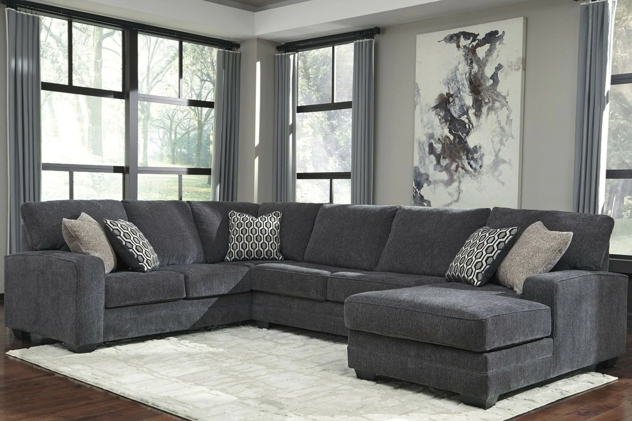 72600 Tracling 3-Piece Sectional with Chaise - Click Image to Close